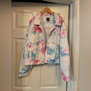 Wild Fable Multicolor Tie-Dye Jean Jacket
